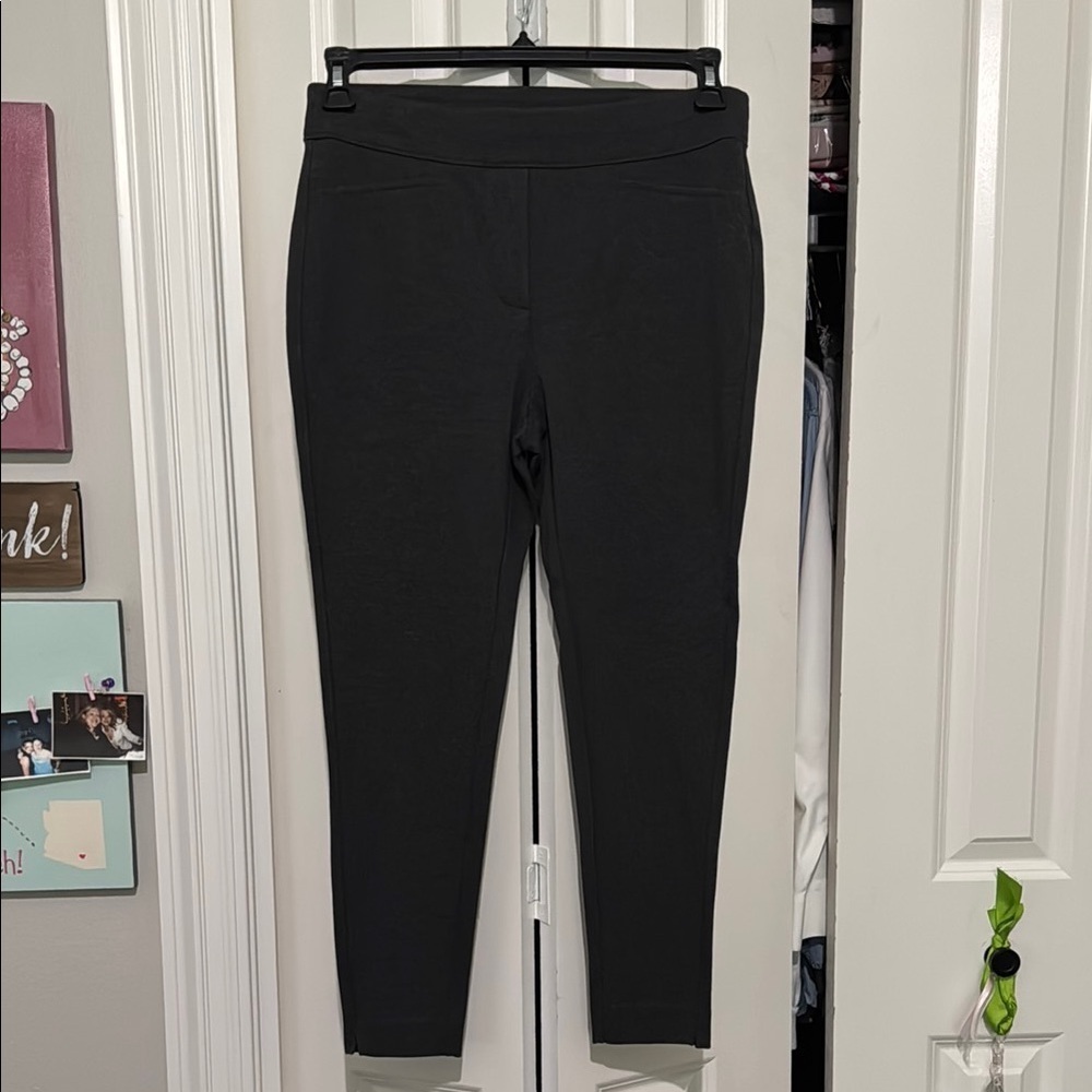 Chico’s charcoal Gray Split Hem Pants
